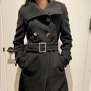 Talula Bababon Black Wool Coat